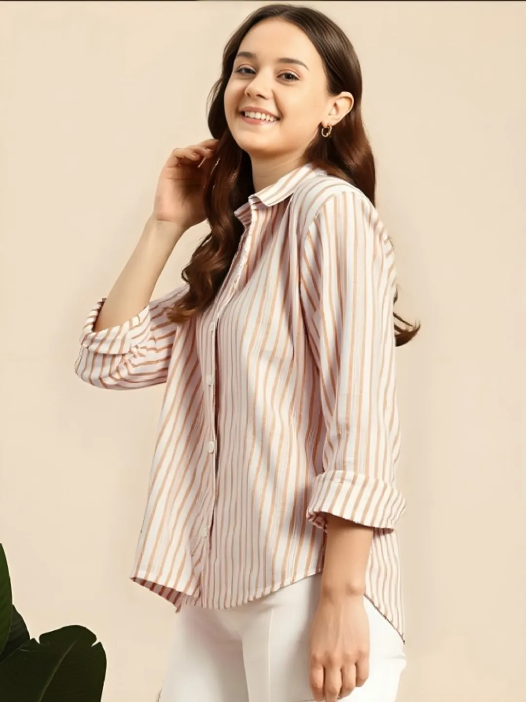 womens camel crush shirt